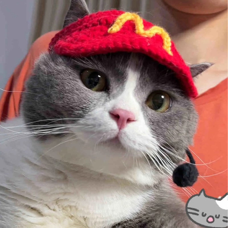 🍟 MeowDonald’s Cat Outfit